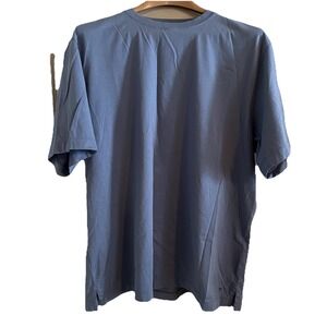Left Coast Tee Men's XL Blue Pima Cotton Short Sleeve Crew Neck Shirt